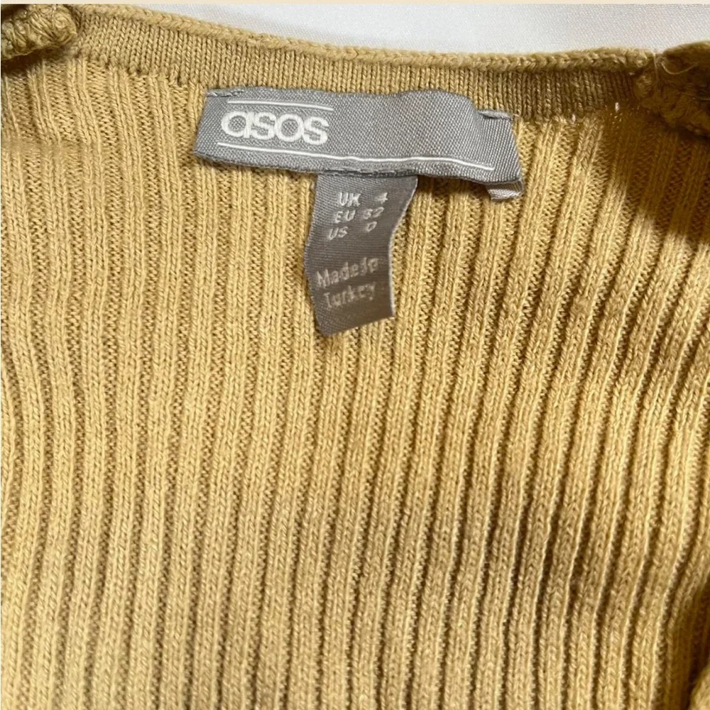 ASOS Women's V-Neck Ribbed Sweater‎ Long Sleeve Top Size 0